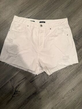 wild fable White Distressed Denim Jean Shorts